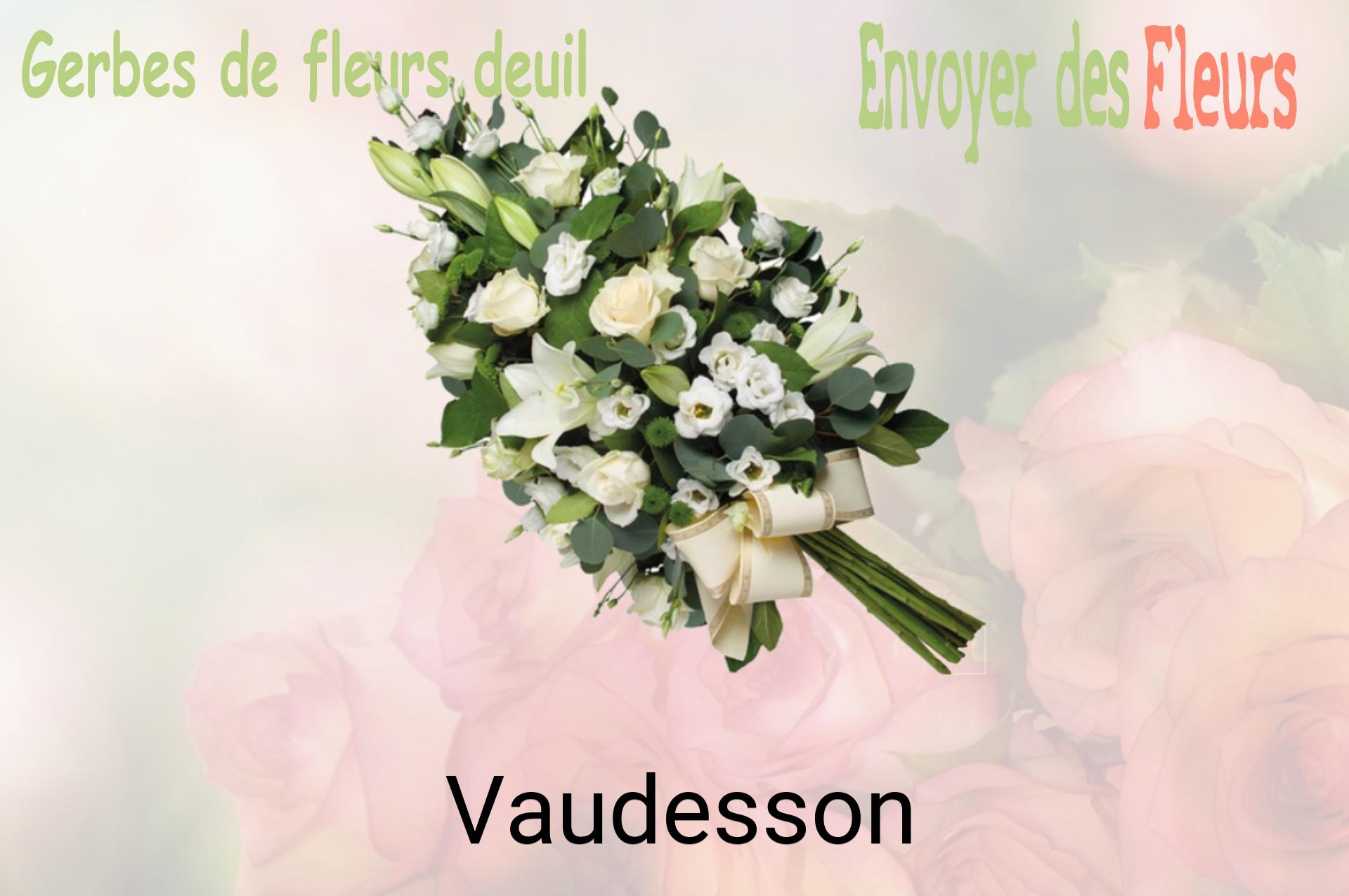 Gerbe de fleurs de deuil livrée à Vaudesson